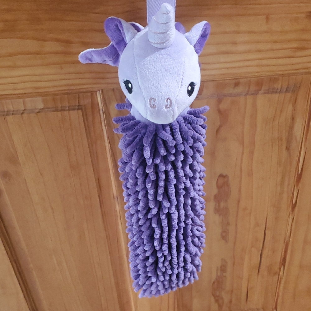 Norwex Pet To Dry Purple Unicorn Kids Towel